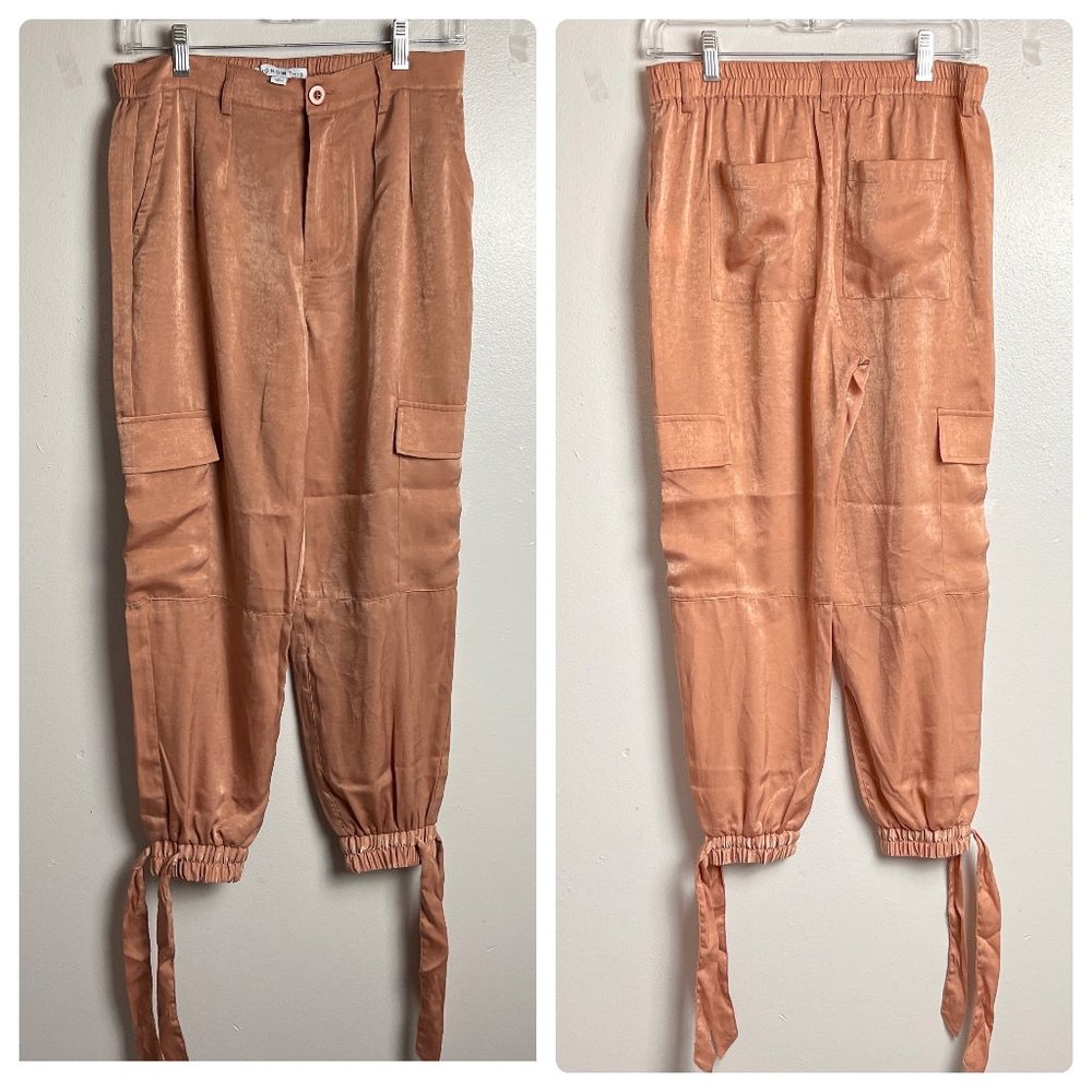 NWOT Paper Bag Pants With Tie Ankle Size 0